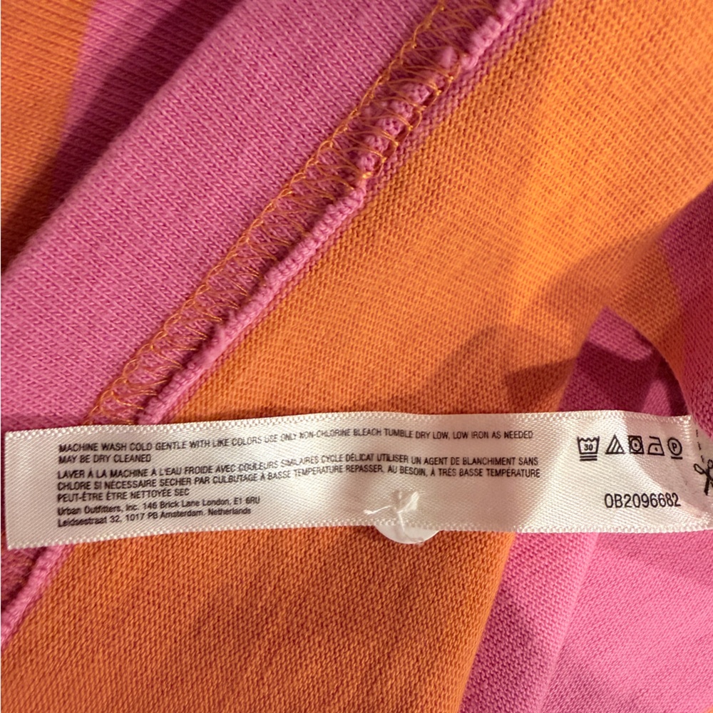 NWT Daily Practice Oversized Striped Pink and Orange Tunic - Picture 11 of 15